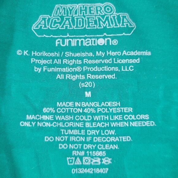 My Hero Academia Teal Crewneck Graphic Long Sleeve Tee - Picture 8 of 16